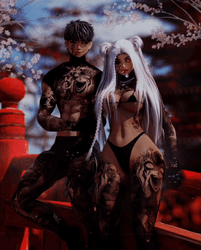 4K ANIME FEMALE HEAD TEXTURE - AMELIA & SAVI
