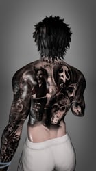 4K DEATH MALE BODY TEXTURE - HALLOWEEN