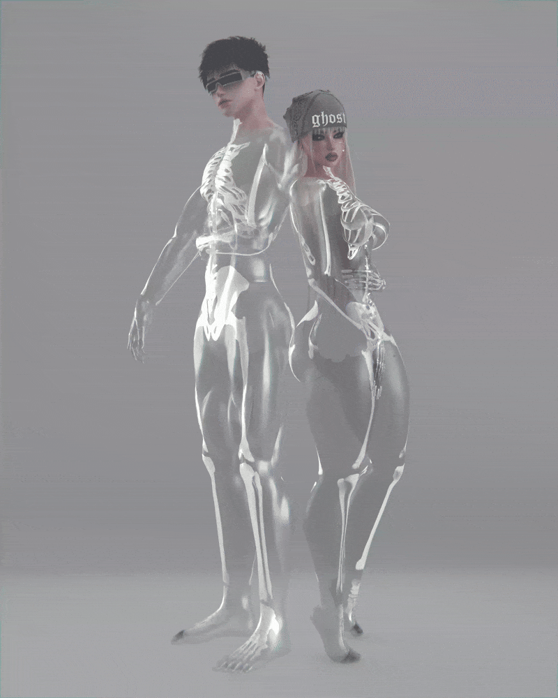 4K GHOST TRANSPARENT HALLOWEEN TEXTURE - FEMALE
