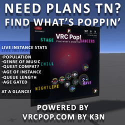 VRCPop Live Scene Poster: Live VRChat Scene Display for VRChat Worlds [PC/Quest][SDK3]