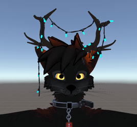 Christmas Antlers w/ Dangling Lights