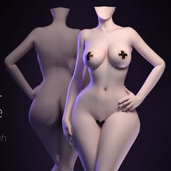 KamiPedro Stylized Female Body Base