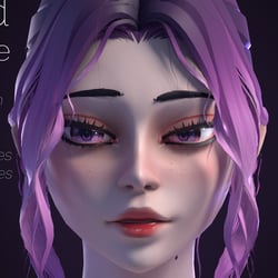 KamiPedro Stylized Female Head Base