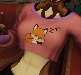 Maned Wolf Lady Furry Clothing Texture