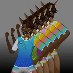 Maned Wolf Lady Furry Furality Ultra Clothing Textures