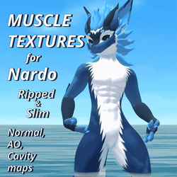 Nardoragon Muscle Textures - Normal map, Ambient Occlusion, Cavity map for VRChat