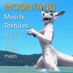 Moonfang Muscle Textures - Normal map, Ambient Occlusion, Cavity map for VRChat