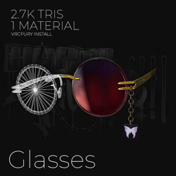 Glasses (3D Model Asset)(Commercial license)