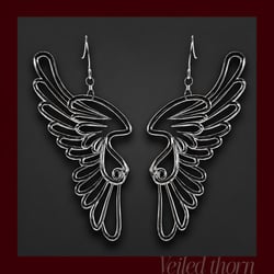 Angel wings earring