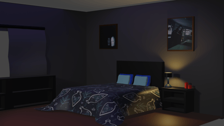 Simple Bedroom Scene