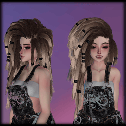 [VRChat Asset] "Viper" Messy Alt Dreads | PhysBones Ready