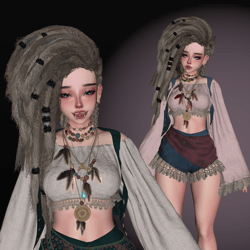 Boho Chic Outfit / VRChat Asset