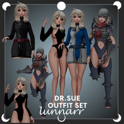 Dr. Sue Storm Outfit Set