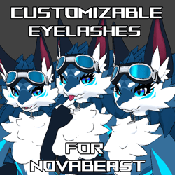 Customizable Eyelashes for Novabeast