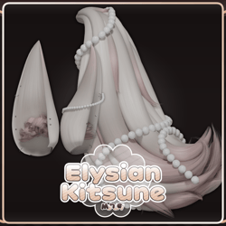 ✦ Elysian Kitsune ✦ Fox Ears & Tail Set