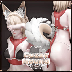 Fuzzy Hound Puppy Set