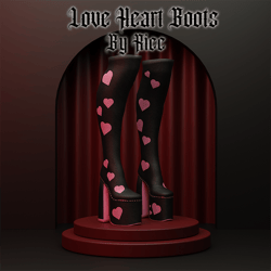 Love heart boots