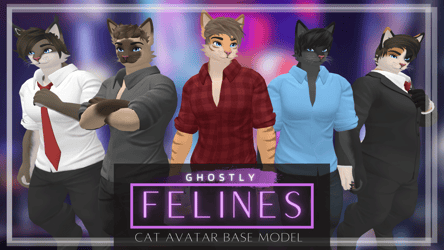 Ghostly Male Felines