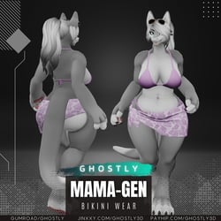 Ghostly Bikini Outfit [MamaGen]