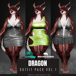 Ghostly Dragon Dresses Outfit Pack Vol.1