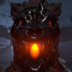 Corrupted Protogen visor, for the Nicoreda Protogen.