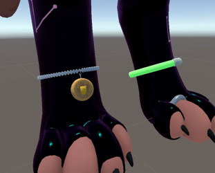 Dynamic Anklet Pack (Gold • Silver • Glow) – VRChat / Waggan, Origing, Viwi, Ready