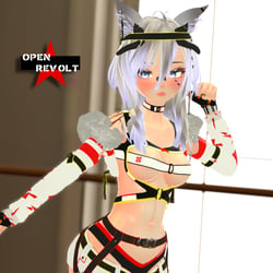 "Gym Gal" [VRC PC Avatar] [PhysBone Interaction Toggles]
