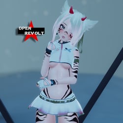 "Stryke V2" [VRC PC Avatar] [Tomboy Option & Interactable Outfit Toggle]