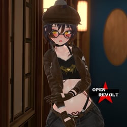 "Sunrise, Parabellum [VRC PC Avatar] [VRCFT][SPS][Outfit Interaction][MMD Blendshapes]