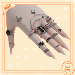 Selene: Goth Rings
