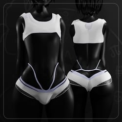 Gentle Femboy set Top + Undies