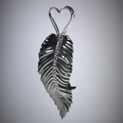 Val's Feather jewellery (necklace, earring, pendant)