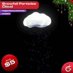 Snowfall Cloud Follower and Avatar Particle VRChat (Can be used on any avatar) 