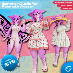 Summer Outfit For Foxmoth | VRChat Clothing 