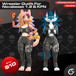 Wrestler Outfit For Novabeast 1.2 & KFN | VRChat Clothing