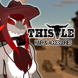 Thistle Hair, Cowboy Hat & Choker Set