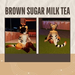 Brown Sugar Milk Tea - Mayu Texture PNGs