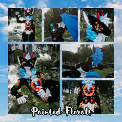 Painted Florals - Fluffgan Textures PNGs