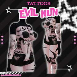 (J:)👿 Evil Nun Tatts | Vrbase Egirl