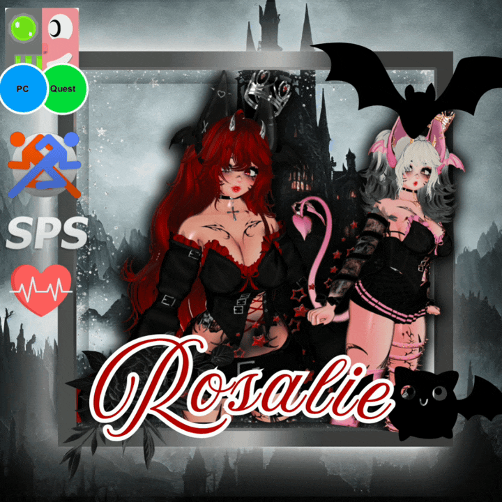 (J:)🦇 Rosalie the Vampire | Vrcft + Pc + Quest