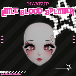 (J:)🩸 Little Blood Splatter Makeup | Cici + Starlight