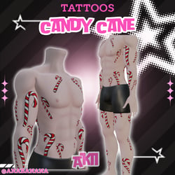🍬 Candy Cane Tatts |  Akii