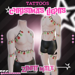 💡 Christmas Lights Tatts  Zinfit Male