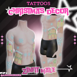 🎄Christmas Decor Tatts | Zinfit Male