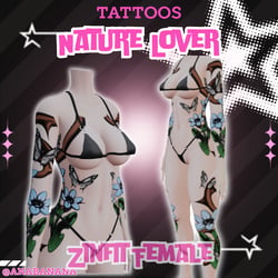 🌻Nature Lover Tatts | Zinfit Female