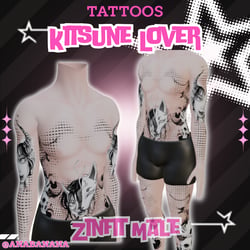 🦊 Kitsune Lover Tatts |  Zinfit Male