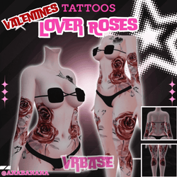 (J:) 🌹 Lover Roses Tatts | Vrbase + Akii + Zinfit F/M