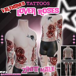 🌹 Lover Roses Tatts |  Zinfit Male