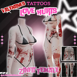 💔 Love Hurts Tatts |  Zinfit Female