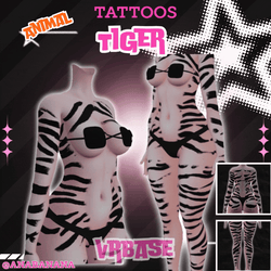 (J) : 🐅 Animal Tiger Tatts | Vrbase + Akii + Zinfit F/M